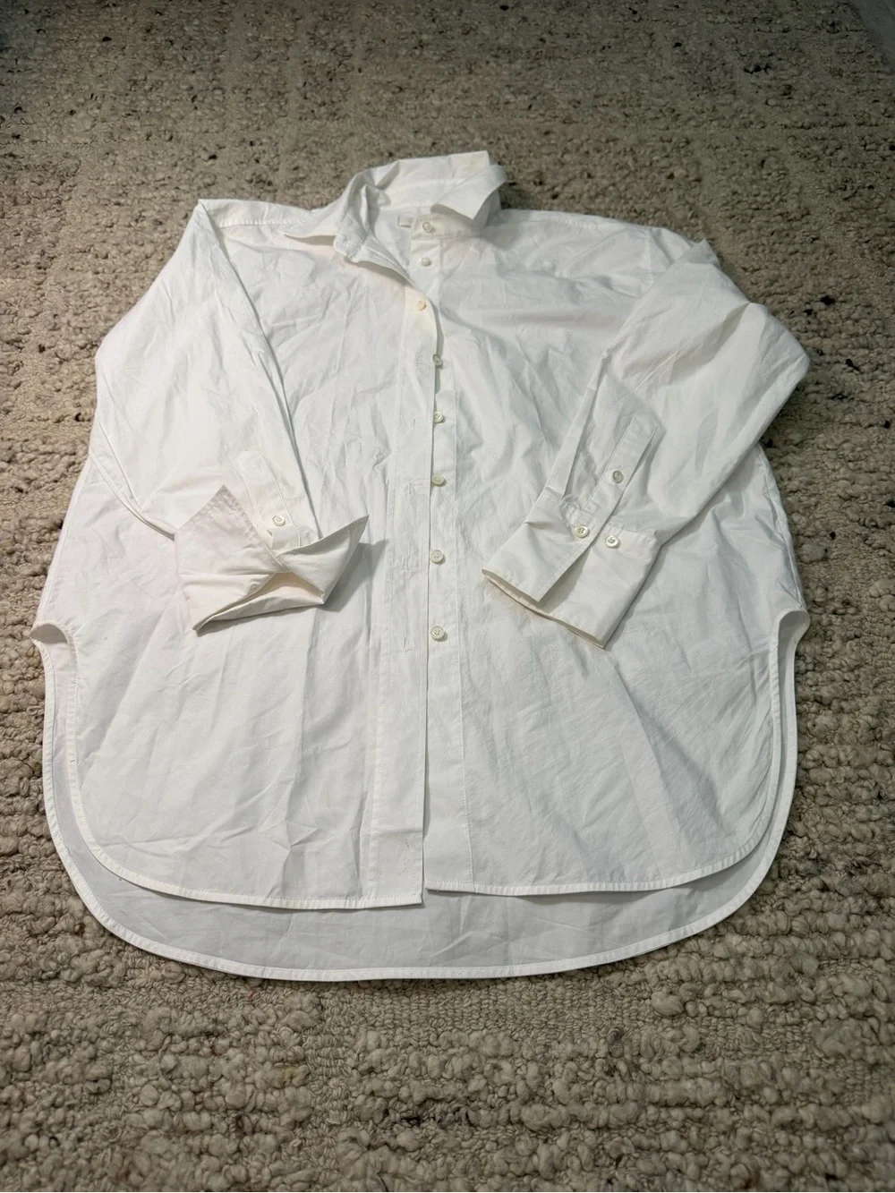 Frame Classic White Oversized Button-Down Shirt - Picture 1 of 4